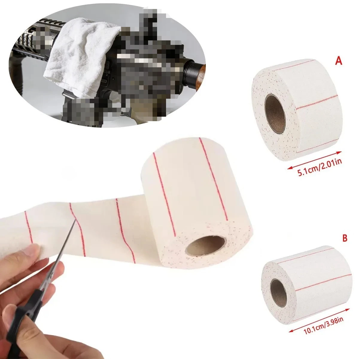 Cleaning Cloth Patches 5cm 10cm Tactical Accessories Cleaning Cotton Cloth Mats Cleaning Kit