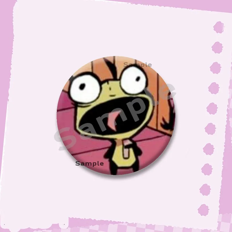Rawr Xd Ästhetische Emaille-Pins Y2K Lustige Cartoon-Figuren Abzeichen Modeschmuck Accessoires Runde Snap-in Brosche für Rucksack – Detail 7