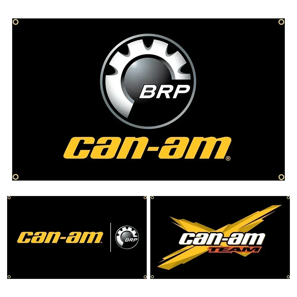 3x5 ft banner Can Am BRP Moto Racing Canam Flag Banner Decoration 90x-ft Flag Decor,flag Decoration Banner Flag