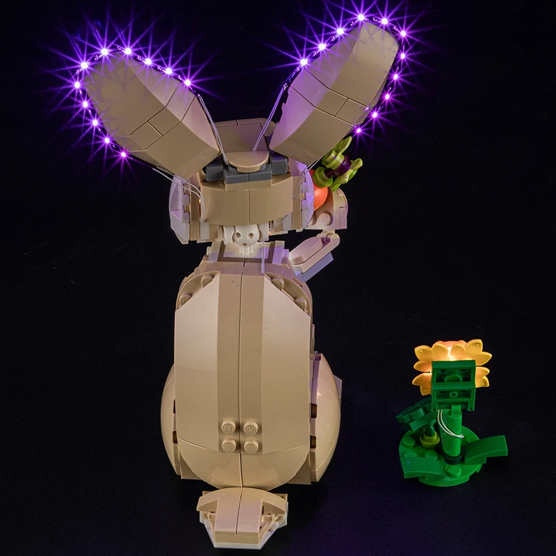 Zestaw oświetlenia LED DIY do LEGO 31162 Cute Bunny (tylko oświetlenie LED, bez modelu klocków)