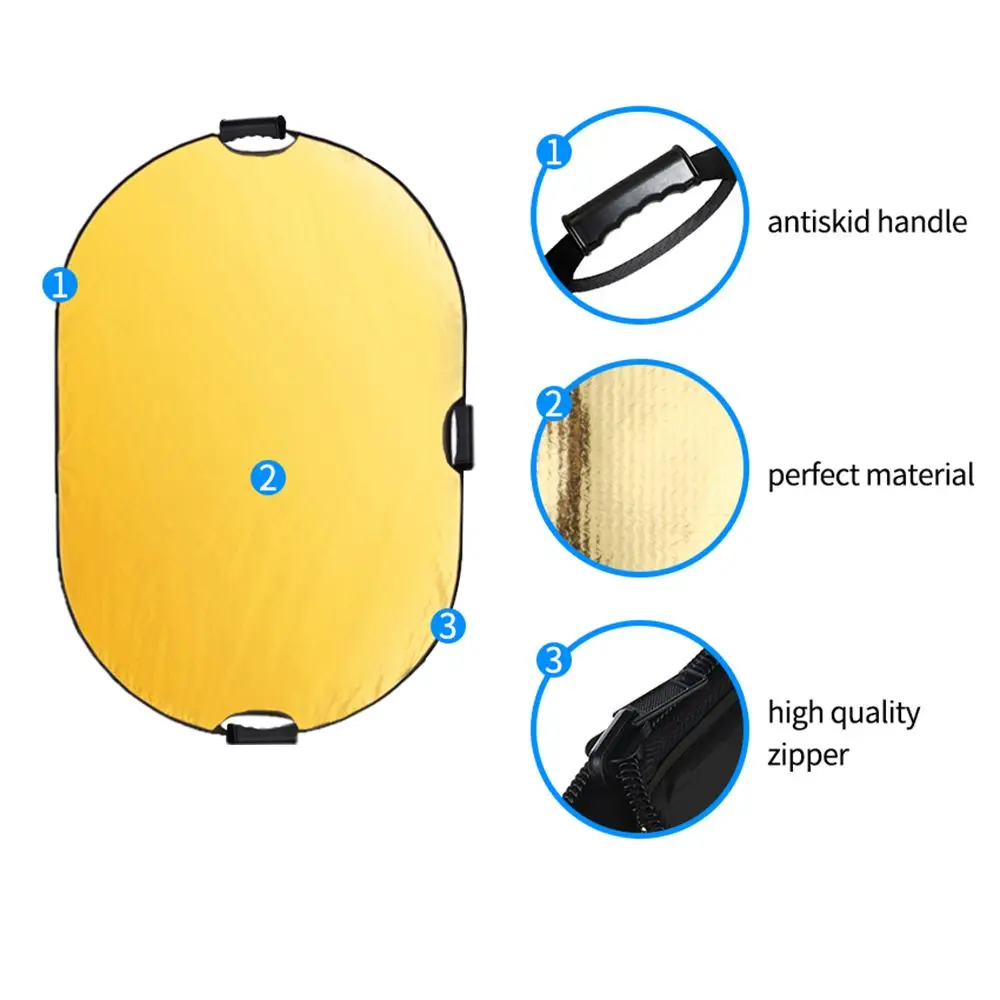 100x150cm Multi-Disc 5 in 1 Photo Studio Light Diffuser Photography Reflector Collapsible