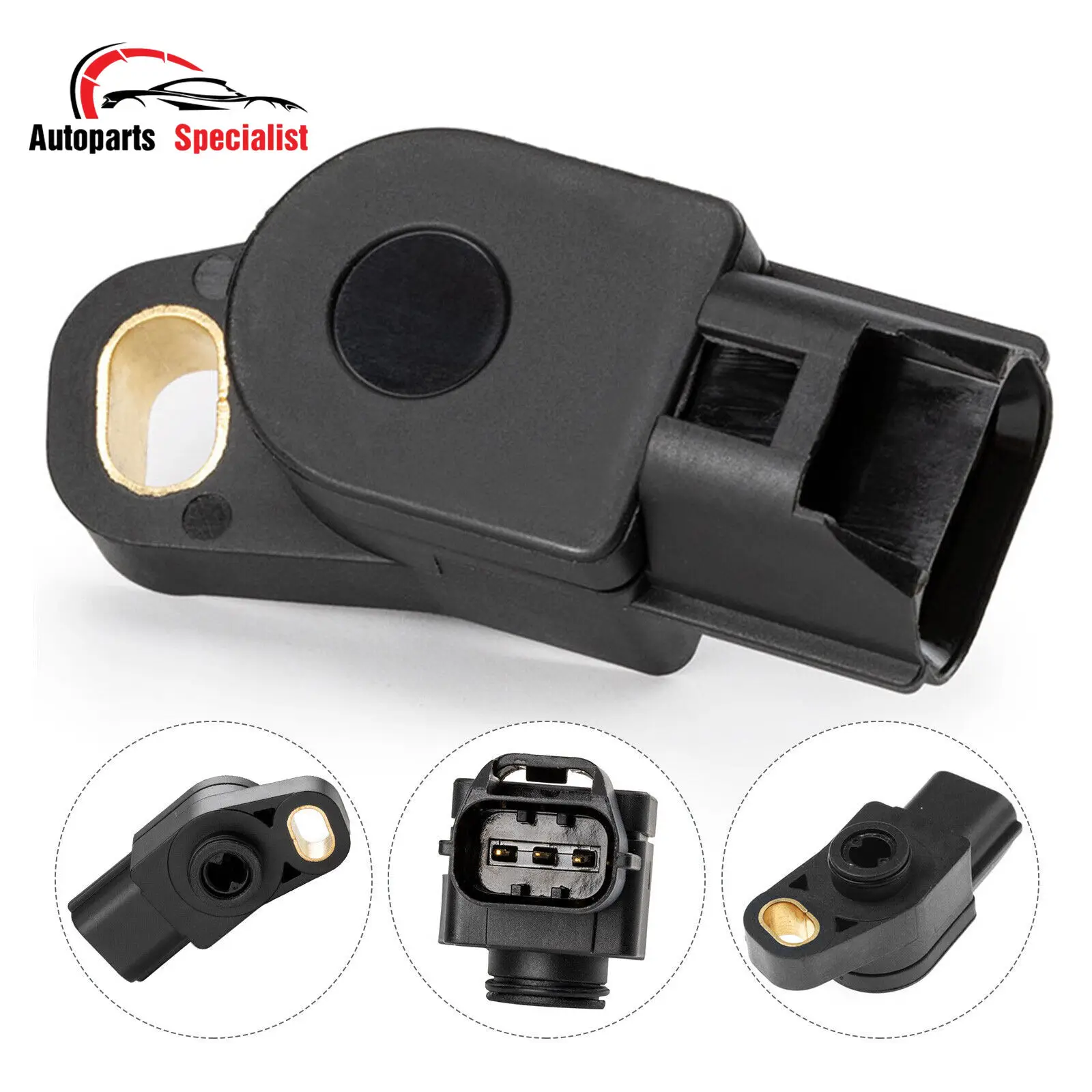 

TPS Throttle Position Sensor TPS 13580-29G00 for Suzuki GSXR 600 750 2004 2005 2006 2007 2008 2009 Black