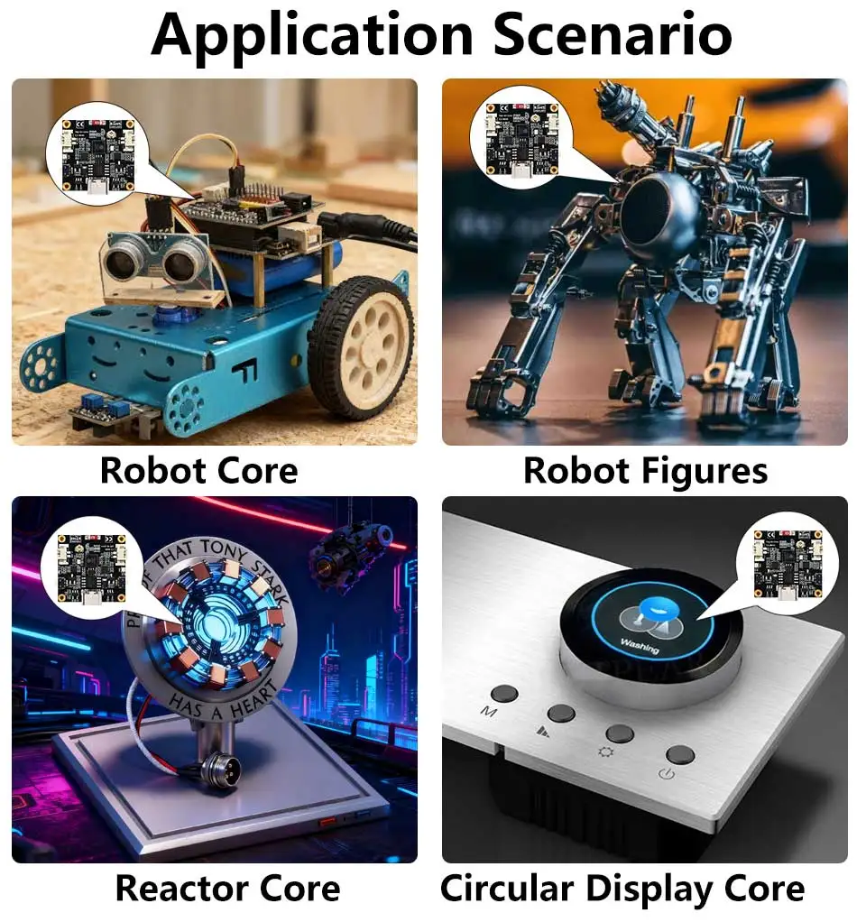 ESP32 C3 صوت روبوت لوحة تطوير صغيرة AI DeepSeek لعبة دمية الأساسية 1.28 بوصة 1.54 بوصة LCD لشاو Zhi #5