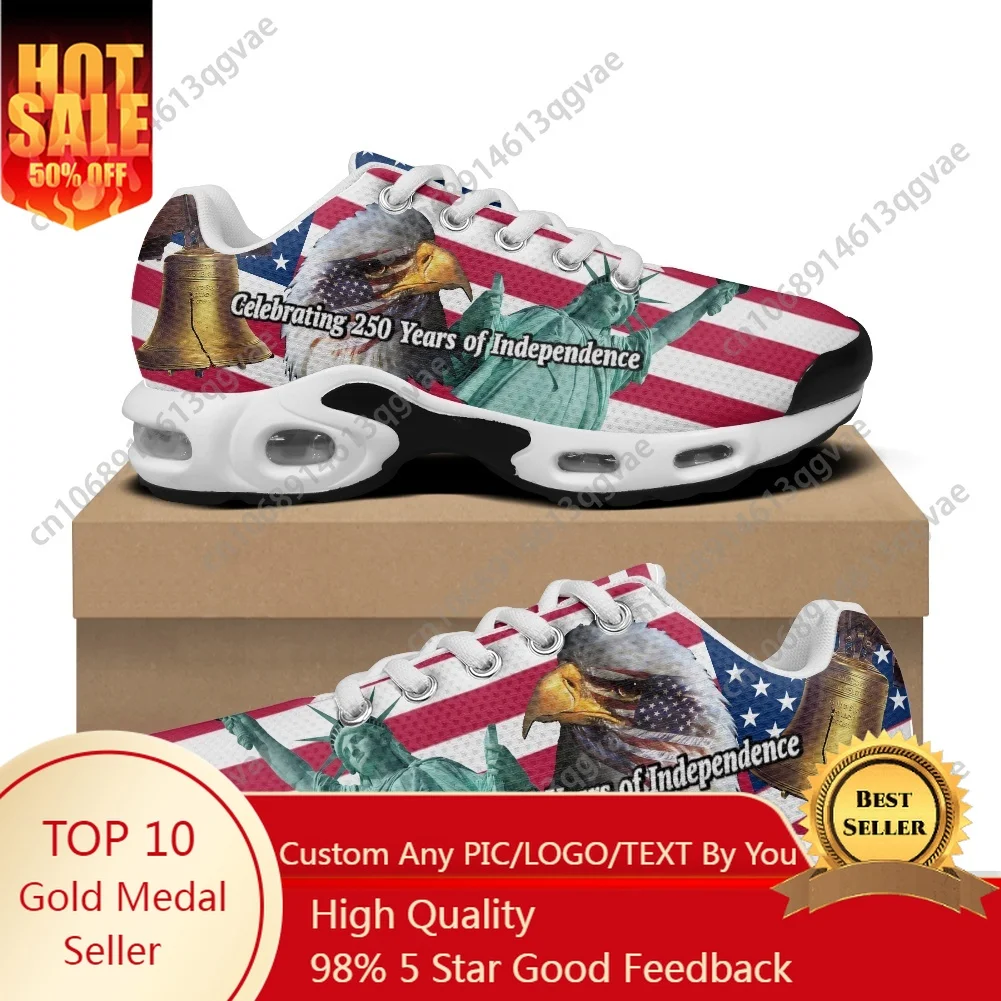 

America 250 Anniversary Air Cushion Sneakers Mens Womens Teenager Sports shoes High Quality Custom Mesh Sneaker