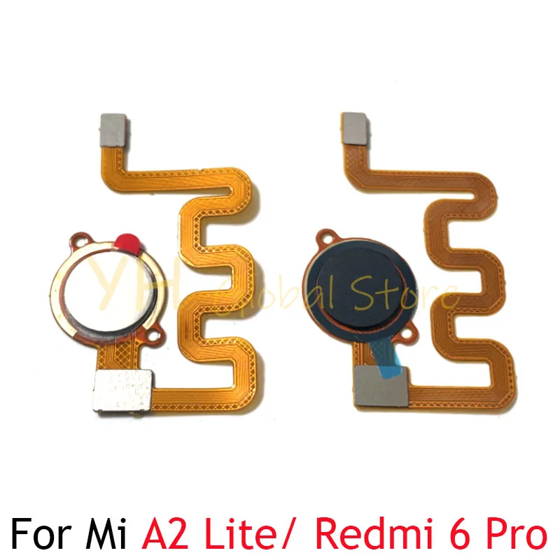 For Xiaomi Mi A2 Lite / Redmi 6 Pro Fingerprint Reader Touch ID Sensor Return Key Home Button Flex Cable Repair Parts