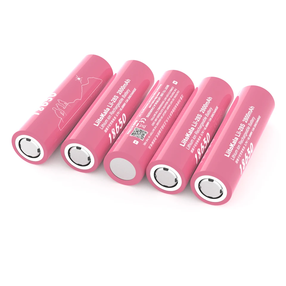 Lii-28S 3.7V 18650 2800mAh 13A daya baterai Lithium isi ulang untuk peralatan listrik senter LED + DIY lembar nikel/runcing