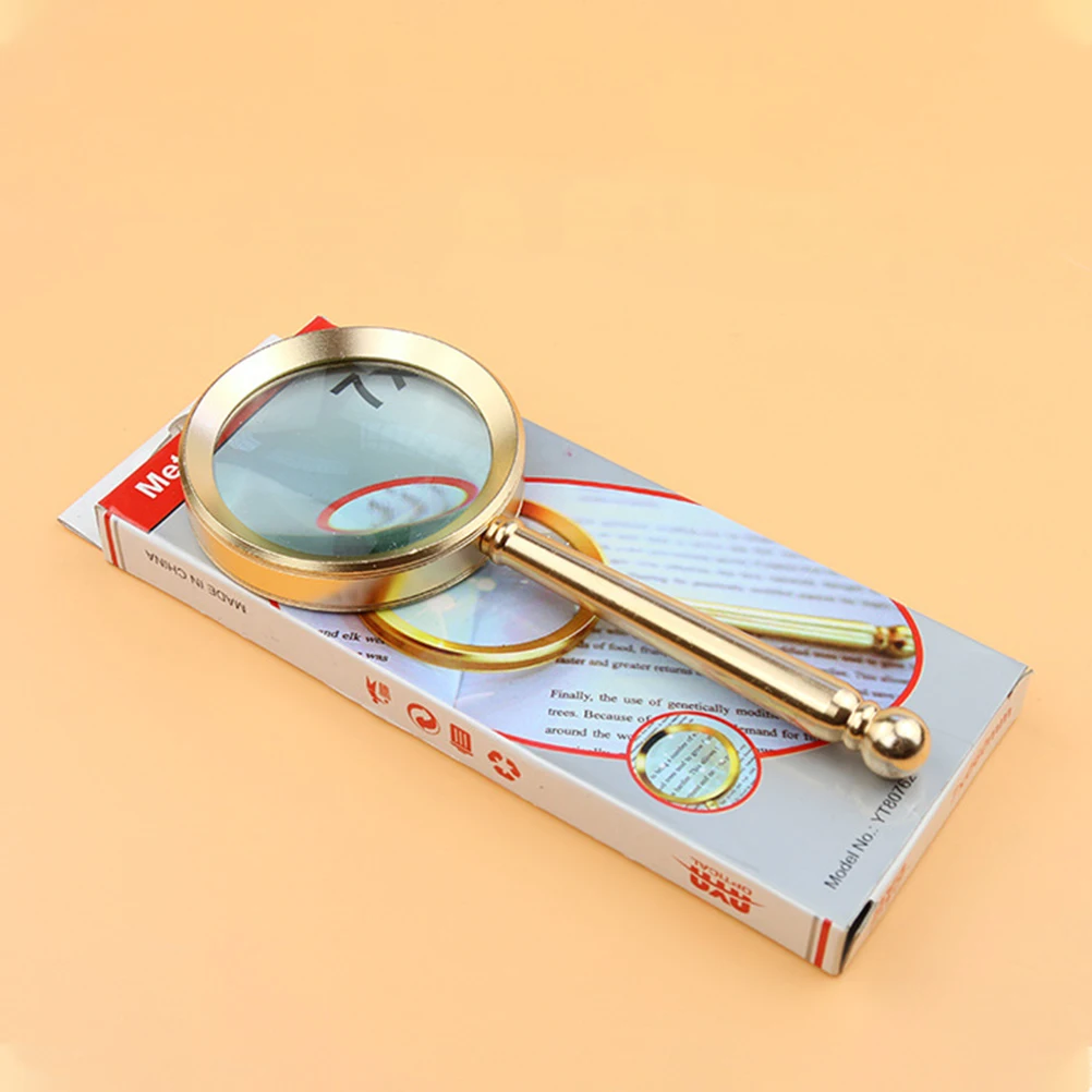 

Reading Magnifying Glass Led Magnification with Light Loupe Magnifier Glasses Handheld Full Metal Jeweler Increase Lens