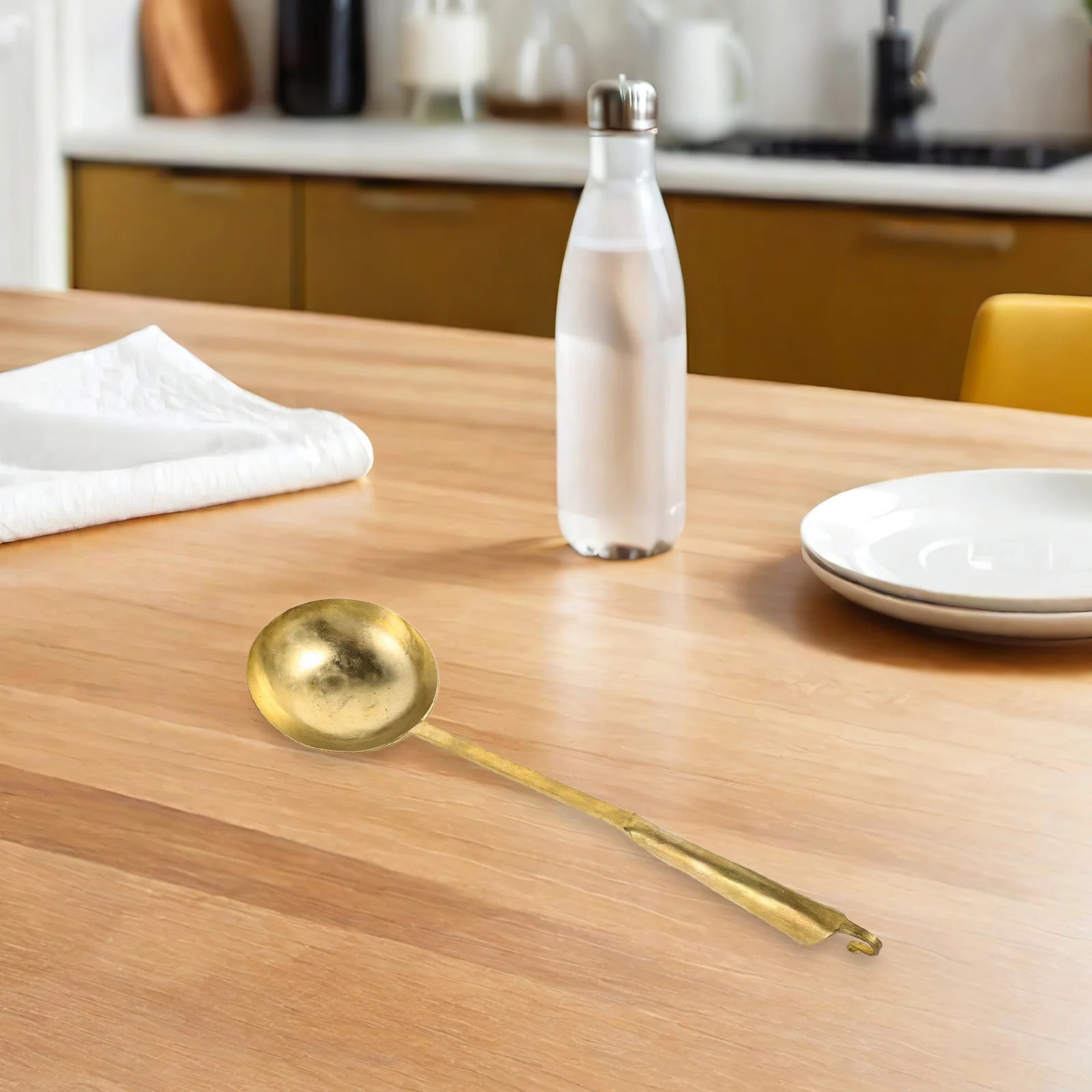 

Brass Sugar Painting Spoon Pure Brass Heat Resistant For Intricate Sugar Art Craft Non-Heritage Tasting Spoons Kitchen