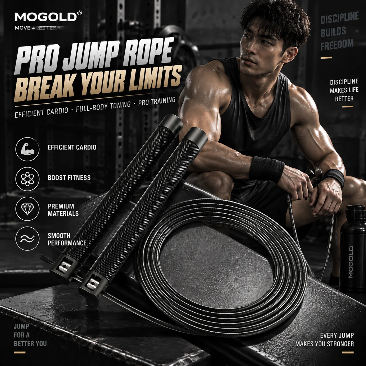 Jump Rope,Speed Skipping Rope for Men and Women, Adult Fitness, Weight Loss,Portable Fitness Equipment, Professional gallery 4