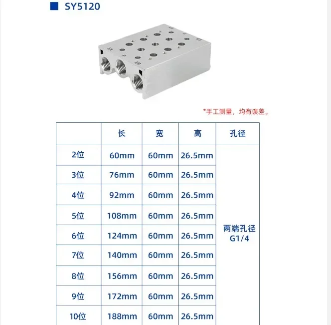 Électrovannes de base pneumatiques avec joints, collecteur d'accès à l'air, station de vanne, SY3120, SY5120, SY7120, SS5Y5- 2F, 3F, 4F, 5F, 6F, 7F