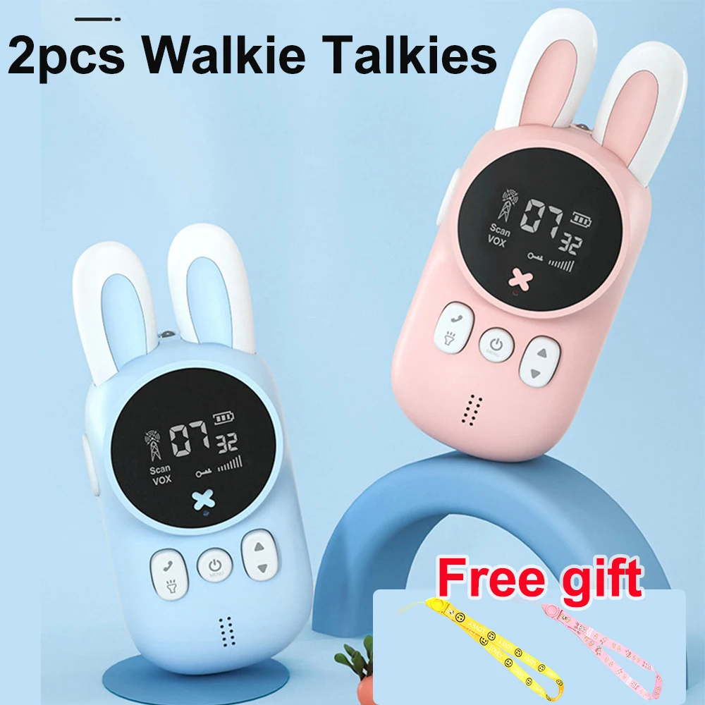 New 2pcs Children Walkie Talkie Kids Radio Receiver Walkie Talkies Birthday Gift Child Toys for Boys Girls