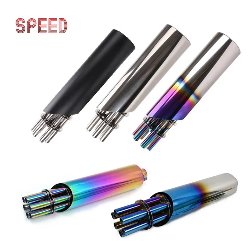 עבור honda yamaha kawasaki ktv פליטה אופנוע מאפינס סיבוב gets צינור אקדח יכול אופנוע pit