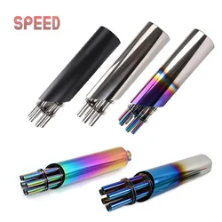 For Honda Yamaha Kawasaki KTM ATV Exhaust Motorcycle Muffler Rotate Gatling Gun Pipe Can Motorbike Modified Pit Bike Scooter