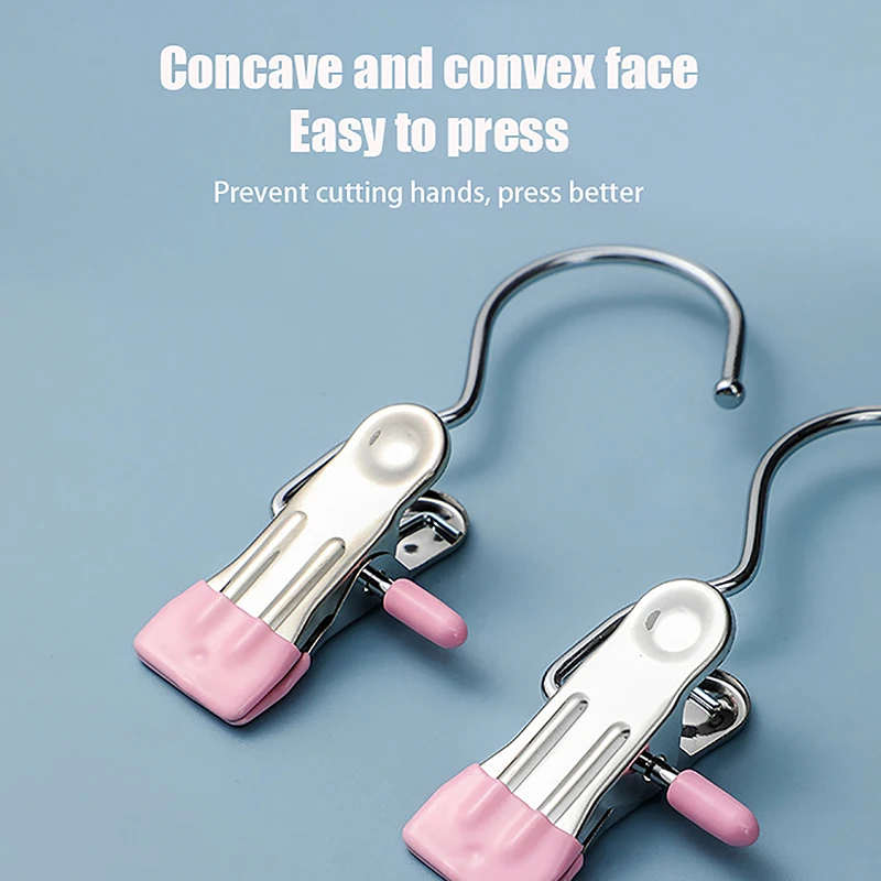 1 pz Clip antiruggine gancio salvaspazio molletta cappello pantaloni calzini stoccaggio appeso gancio da viaggio Clip per indumenti