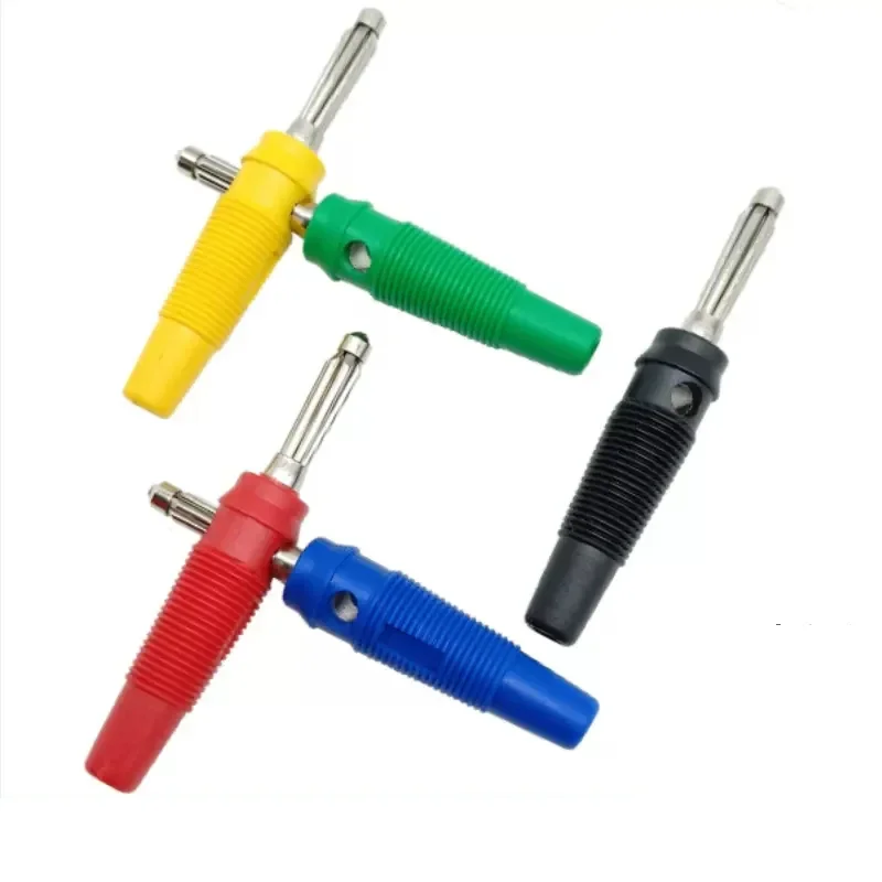 10PCS 4mm Banana Plug (Plug + Socket Connector) Binding Post Lantern Plug Male Female Pair Terminal Breadboard Socket