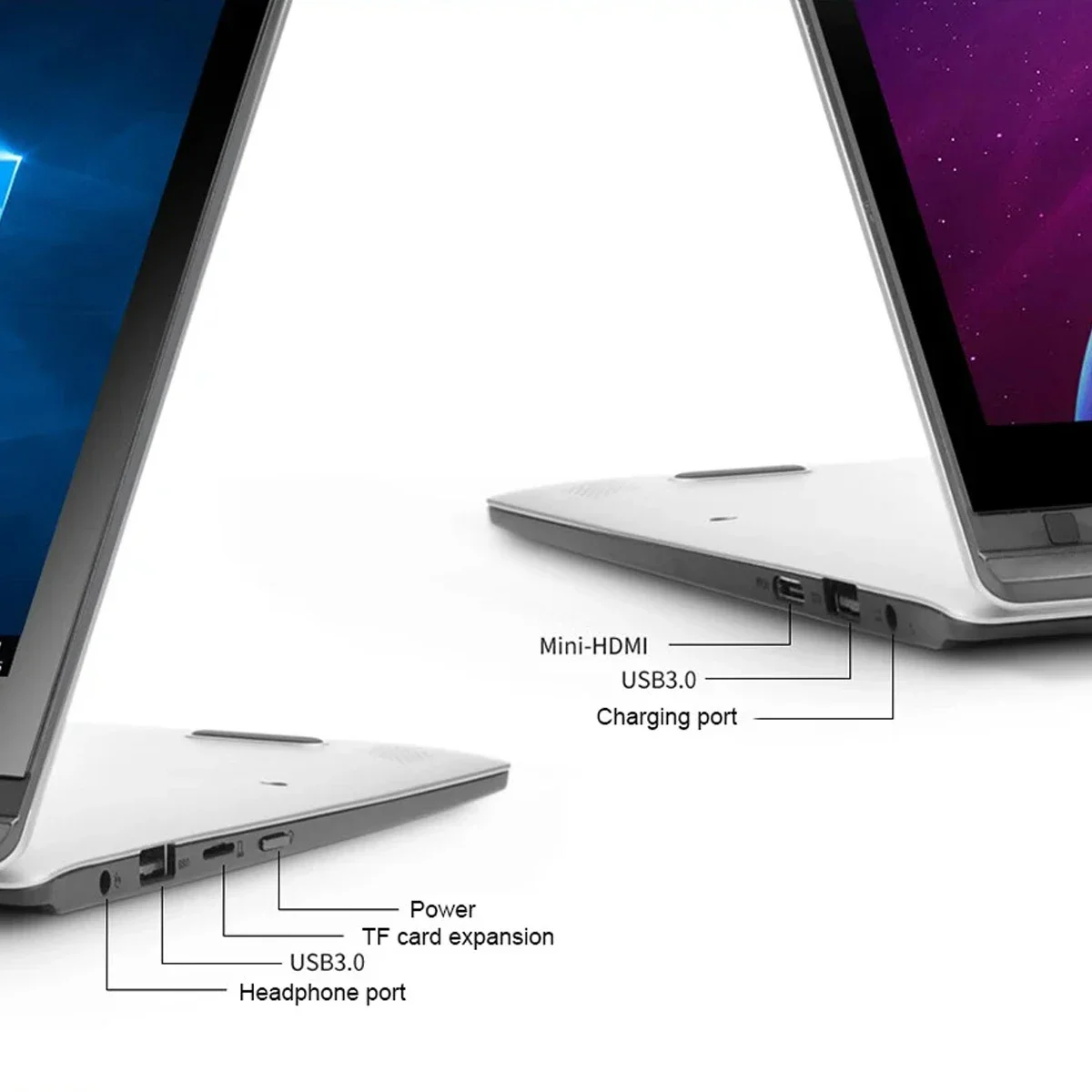 2025 Computer portatile tablet portatile 2 in 1 Intel N4020 Touch screen da 11,6 pollici Notebook 8 GB 128 GB-1 TB SSD Windows 11 Pro PC