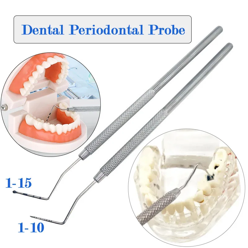 

1Pc Dental Periodontal Probe Endodontic Equipment Material Stainless Steel Periodontal Positioning Probe Tool