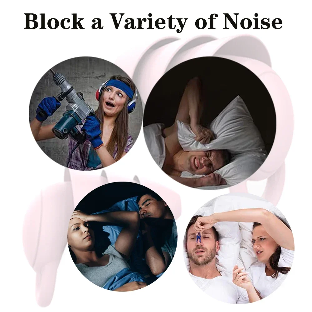 Soundproof Earplugs Sleep Plugs for Noise Cancelling and Soundproofing Silicone Earplugs Sleep Plugs view 4