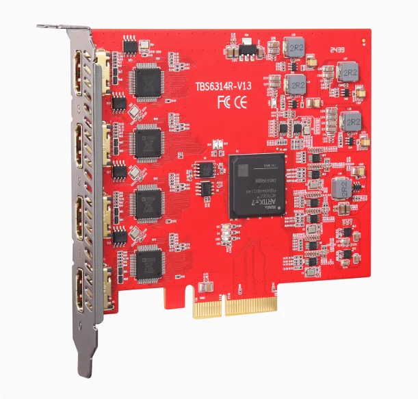 For TBS6314R 4-channel HDMI HD video capture card vmix live video conference 1080p60 frames