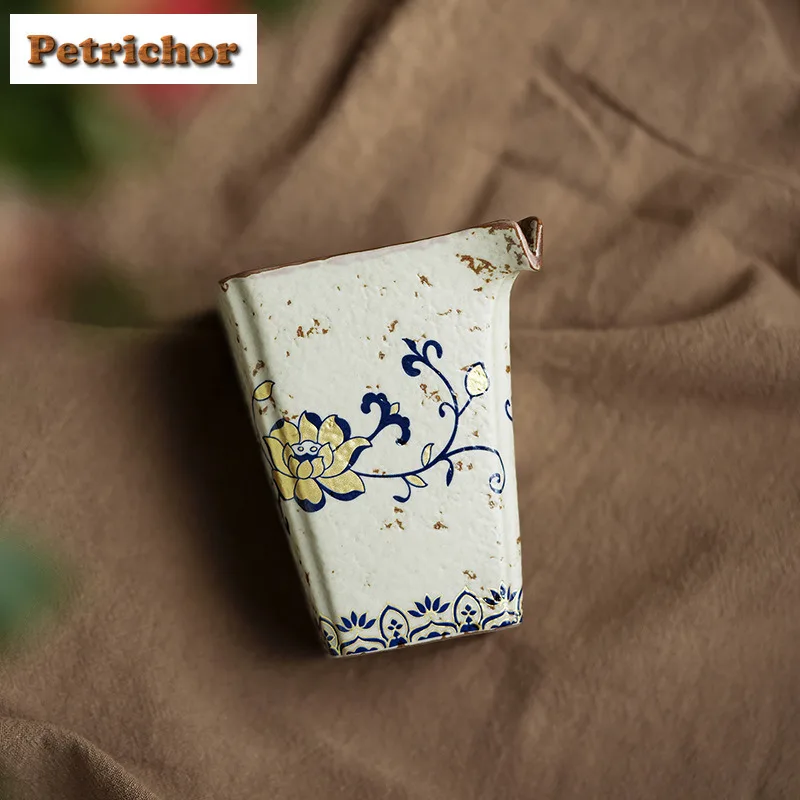 

210ml Intertwine Branch Lotus Tea Pitcher Divide Tea Cha Hai Dispenser Justice Cup Kung Fu Tea Fair Mug Cha Craft Accessories