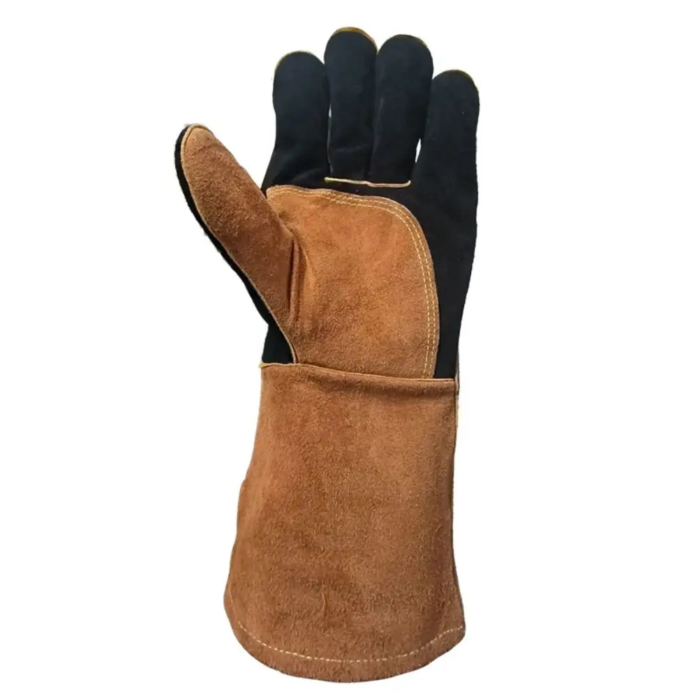 Heat-Resistant Electric Welding Gloves Anti-Splash Wear-Resistant Welding Gloves Thick Long-Term Protective