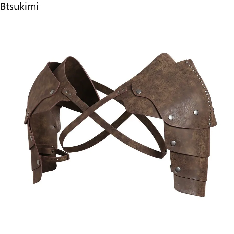 الرجال في العصور الوسطى الكتف بولدرون قابل للتعديل القراصنة الدروع زي ملحق درع الكتف لجميع القديسين زي حفلة فستان