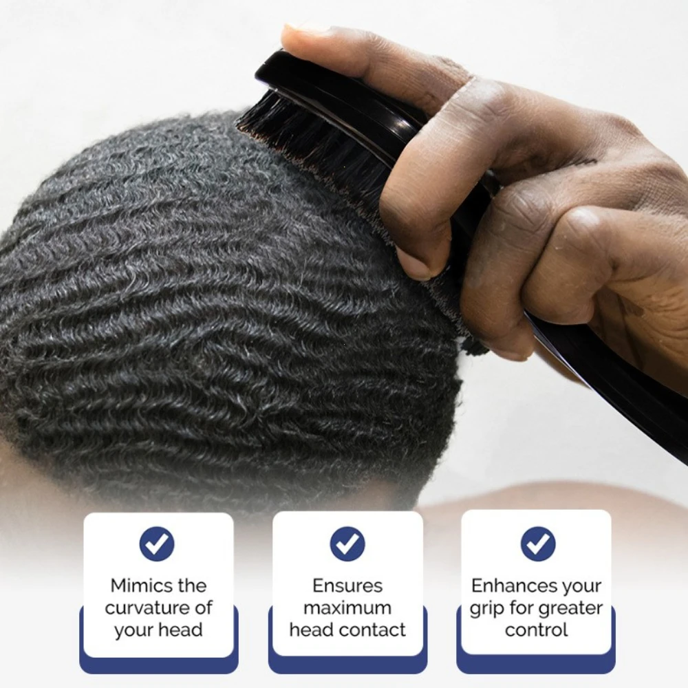 New MAN Hair Brush Boar Bristle For Men's Beard Shaving Comb Face Massage Facial Hair Cleaning Brush Wave Comb Drop Shipping
