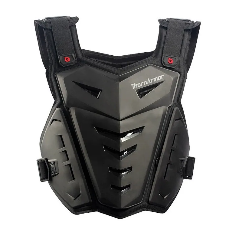 

Motorcycle riding crash protection armor clothing for men and women, with chest and back protection.