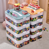 Storage Boxes For Toys Stackable Sorting Boxes Lego Building Blocks Container Removable Compartments Storage Basket With Lid