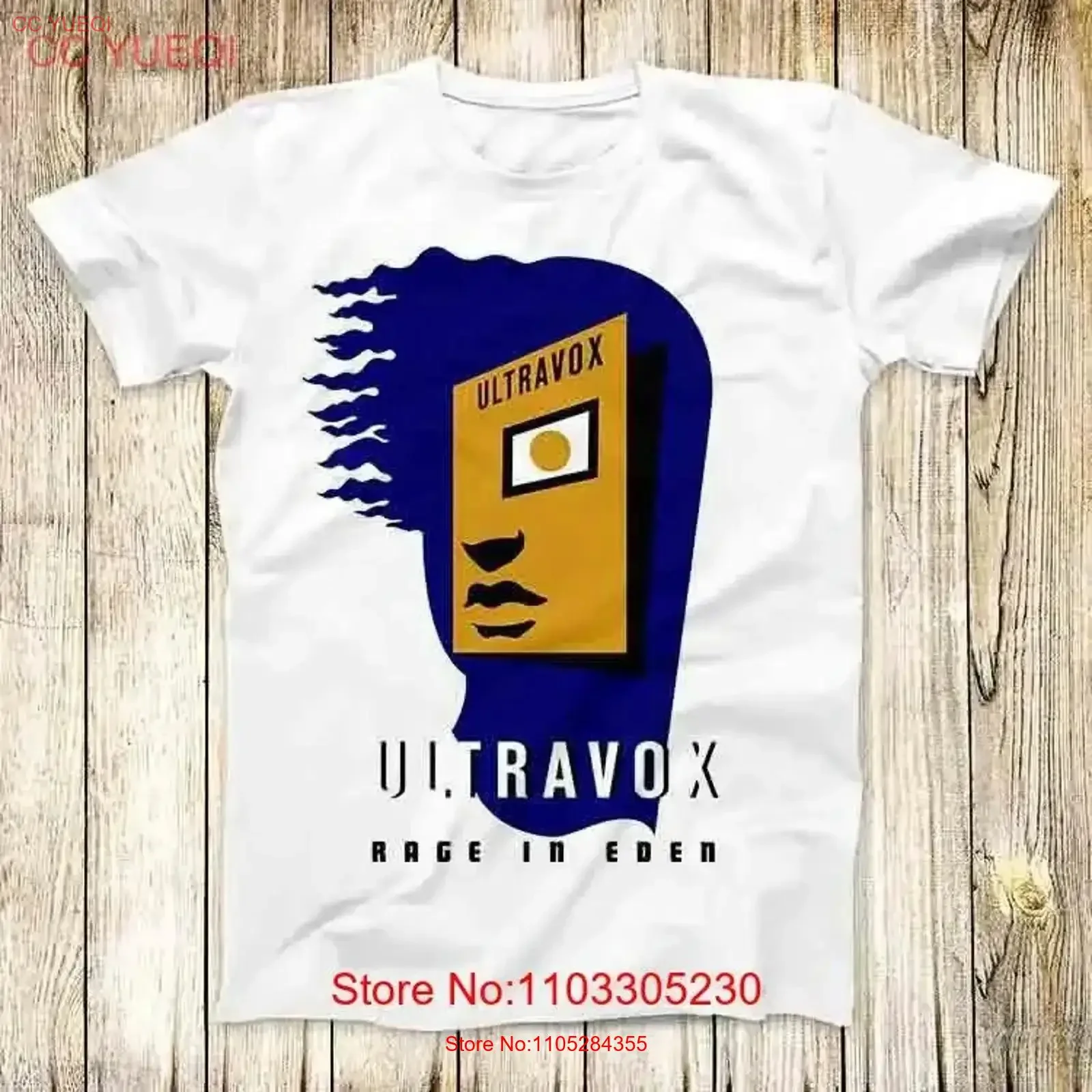 Ultravox Rage In Eden Music Band TV T Shirt Meme Top 3670 vintage Washed Breathable Stretched homme Comfortable Slightly