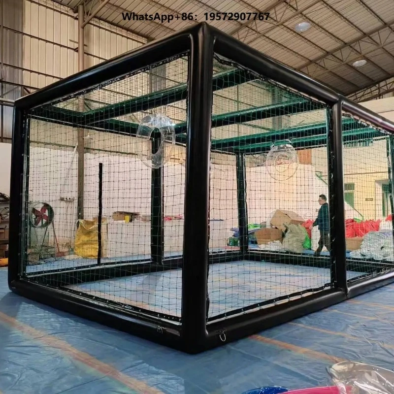 Custom Outdoor Business Events Football Match Arena Inflatable Obstacle Course
