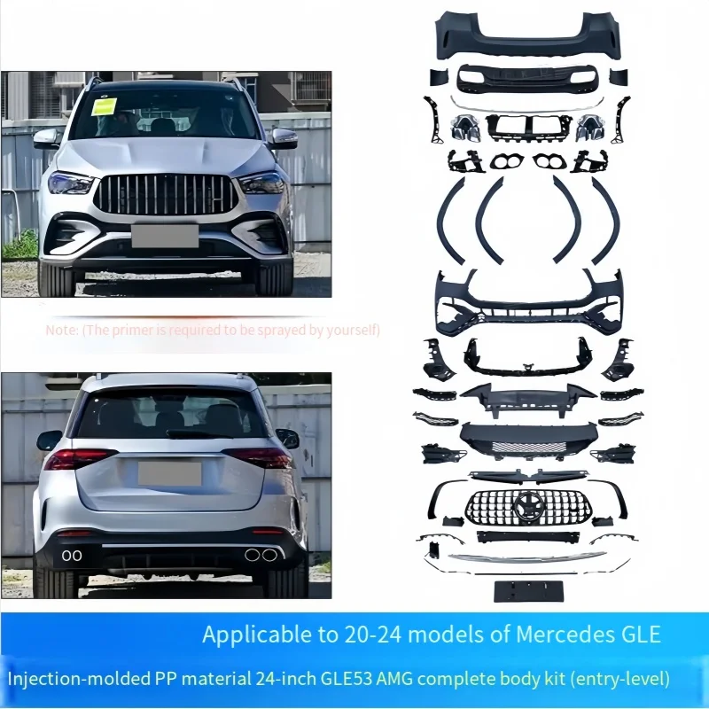 STLF Suitable for 20-24 Mercedess Benzs GLE Upgrade and Modification 53 63 AMGs Injections Molded PP Material Surround Body Kit