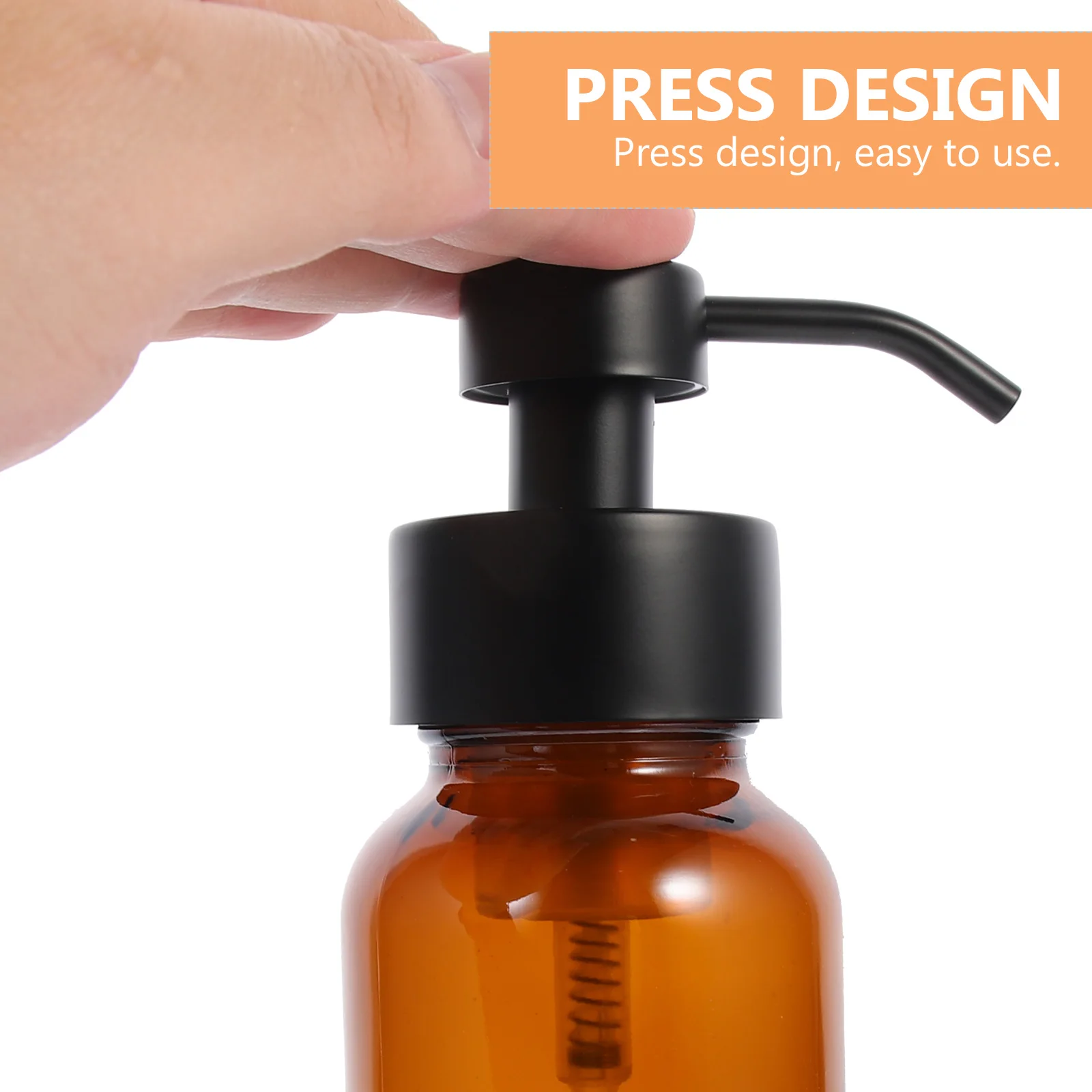 

Shampoo Dispenser Soap Pump Container Liquid Sub Bottle for Lotion Brown Dispensers