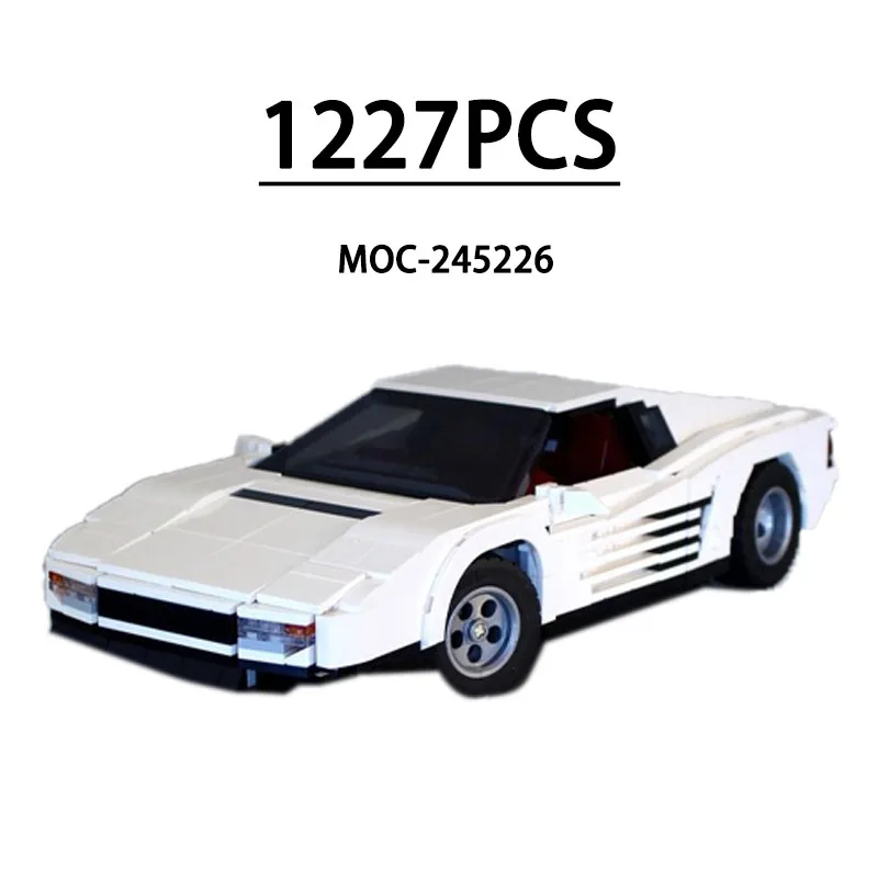 

MOC-245226 Building Blocks Super Sports Car Racing Model Display, 1227 Pieces, Children's Birthday, Christmas New Year Toy Gift