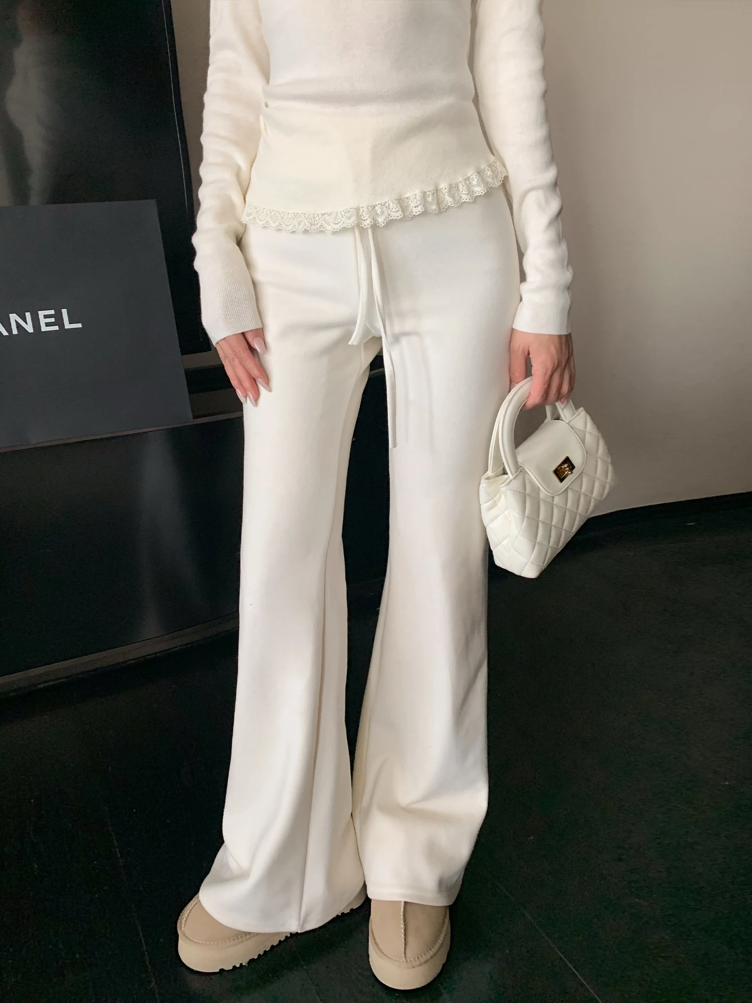 

Женские леггинсы LADIES FIRST на флисовой подкладке с начесом, с высокой талией, утягивающие, повседневные, в пол, весенний сезон L2667