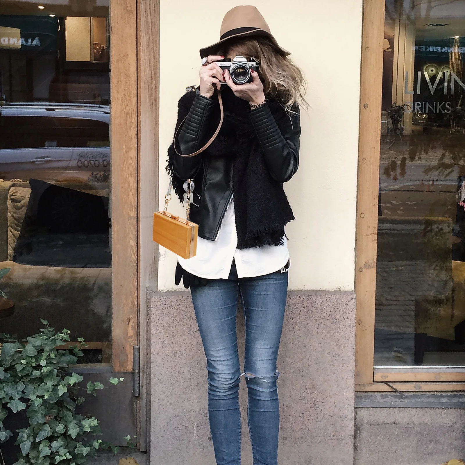 

Retro Resin Handbag Strap Vintage Removable Shoulder Decorative Replacement Accessory Lightweight Portable Resin Retro Chain