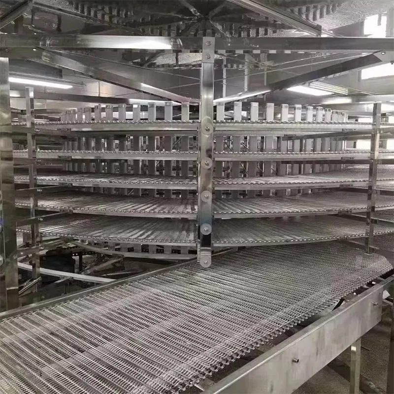 Industrial Stainless Steel Food Grade Spiral Cooling Conveyor Tower for Bakery Food Processing Line Cooling/Freezing