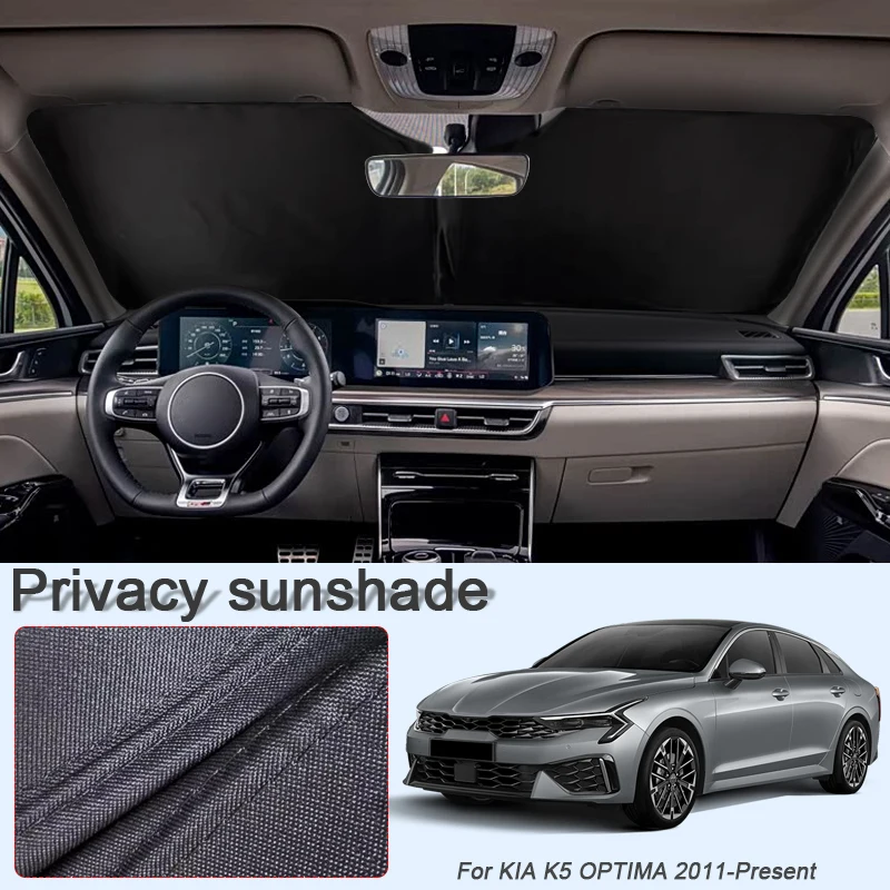 Car Black Window Privacy Sunshade For KIA K5 OPTIMA 2011-Present Auto Anti-UV Heat Insulation Protect Cover Interior Accessories
