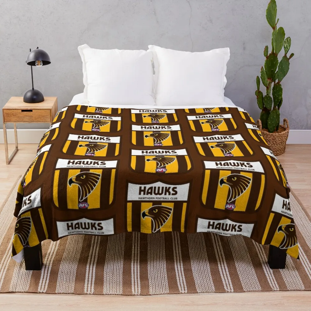 Hawks Hawthorn Club Throw Blanket Extra Large Throw Blanket