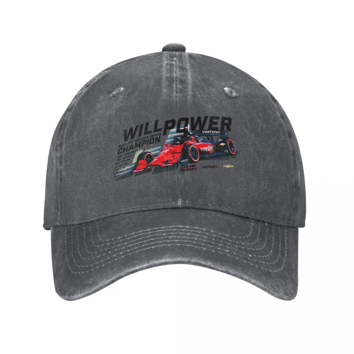 Will Power 2022 Champion (black text) Baseball Cap Sun Cap custom Hat Luxury Brand fashionable Mens Tennis Women's