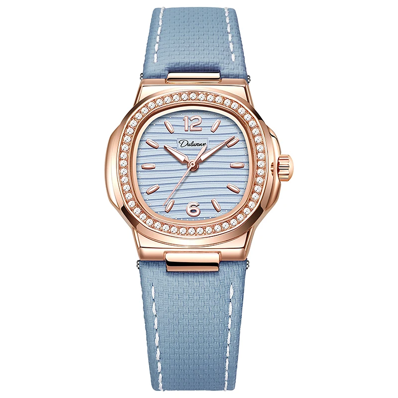 Exquisite And Minimalist Nautilus Women'S Mechanical Watch, Dulunwe Luxury Wristwatch With Exclusive Fluoroelastomer Strap.