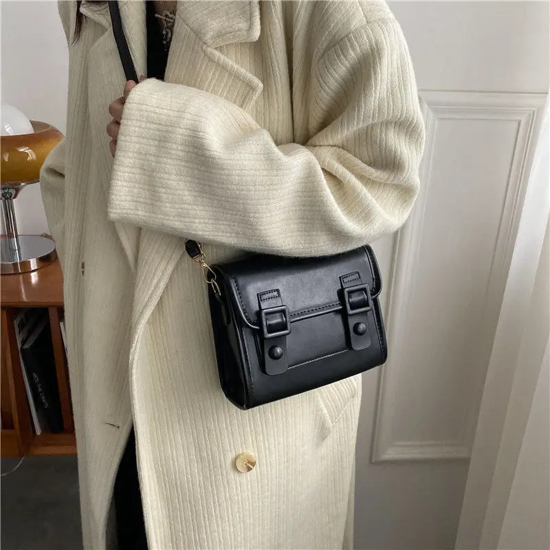 New Flap Bags Women Crossbody Bag Simple Casual Cambridge Bag Small Square Bag Clutch Purses and Handbags Shoulder Messenger Bag