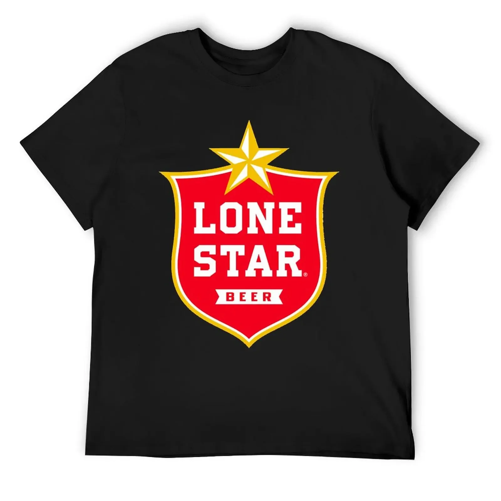 

Lone Star Beer brewery logo T-Shirt custom shirt quick-drying Funny t-shirt mens graphic t-shirts funny