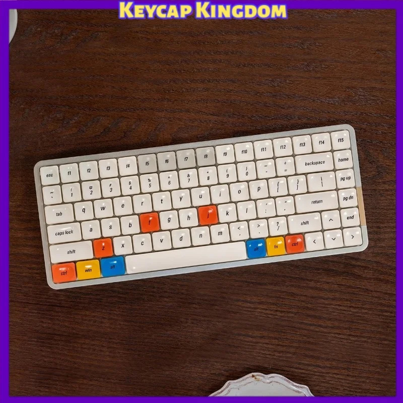 NEW LCK Time Themed Low Profile Mechanical Keyboard PBT Custom Keycaps Fits 30% To 100% Layout Keyboards Gaming Office Gift