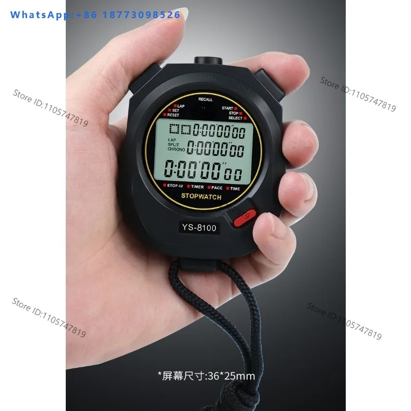The stopwatch timer is suitable for judges, sports, running, and multi track competitions