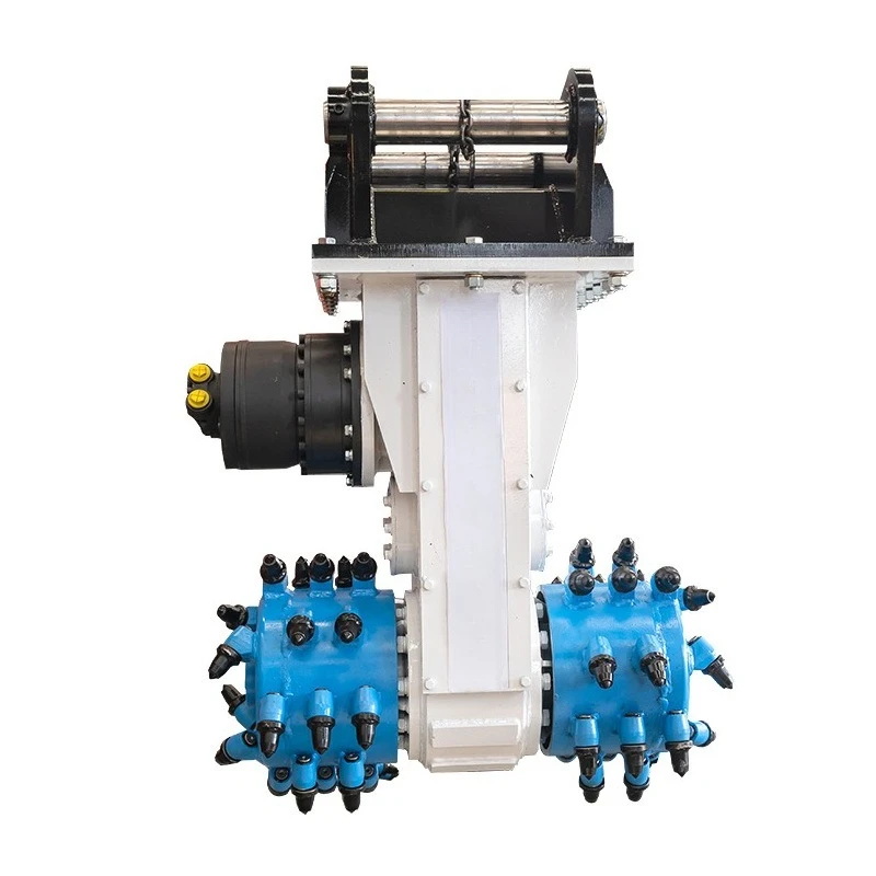 Horizontal milling machine, tunnel profile dressing, mine rock excavation, suitable for a variety of excavators