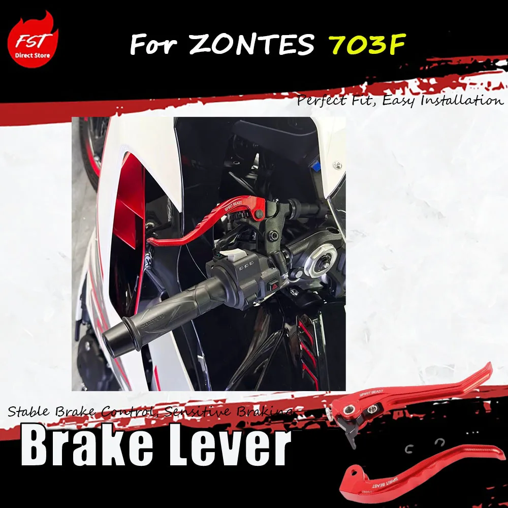 For the ZONTES 703F, we offer two-finger handlebar short horn disc brake handlebar left and right brake handle accessories.