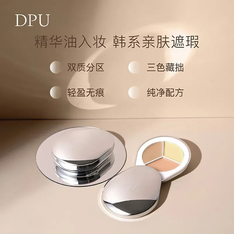 DPU Korea Makeup 3-Colour Concealer Palette Full Coverage Cream Lasting Highlighter Moisturising Rare Beauty Face Base Product