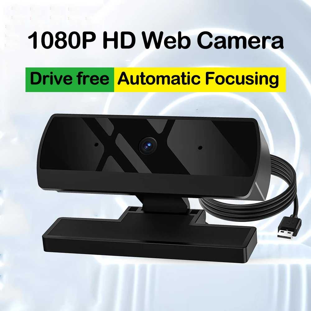 HD 1080P كاميرا ويب USB كاميرا ويب مع ميكروفون التركيز التلقائي كاميرا جهاز كمبيوتر شخصي كمبيوتر محمول البث المباشر كاميرا ويب لمكالمات الفيديو