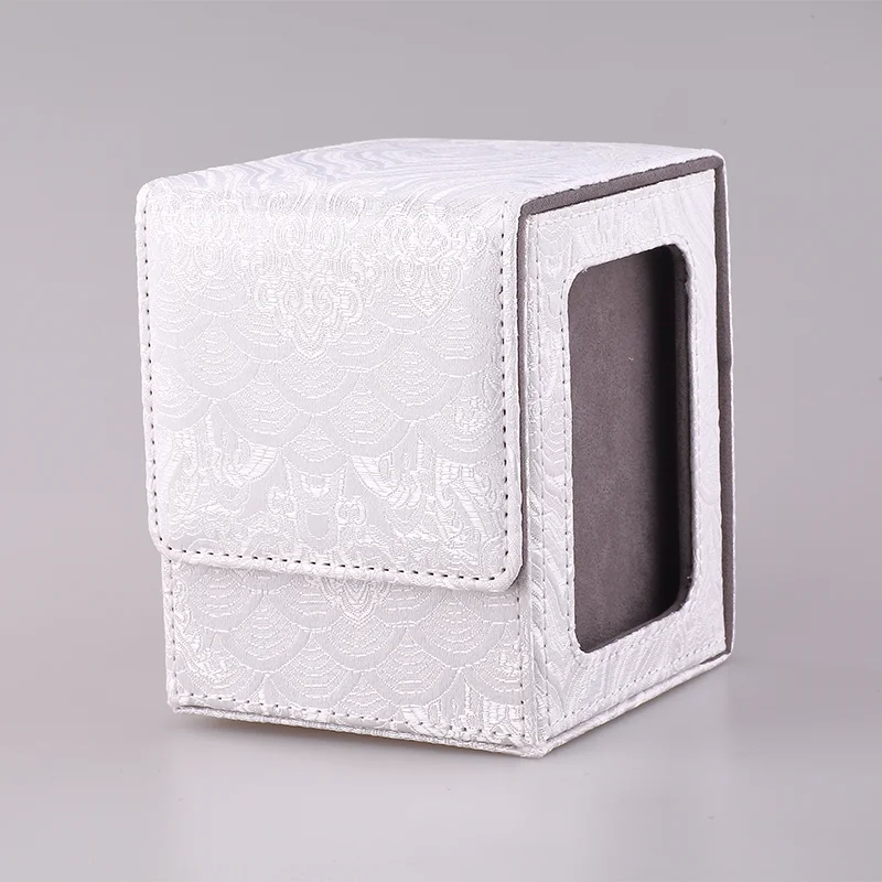 100+ Sammelkarten-Deckbox mit Sichtfenster, Blumenserie, TCG-Spiel, Magnetverschluss, Karten-Organizer, Aufbewahrungsbox, Geschenk